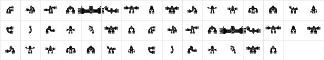 Aveto Regular  glyph index