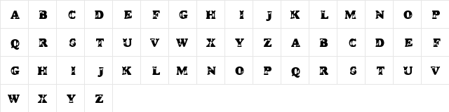 KR A Day At The Zoo Regular  glyph index