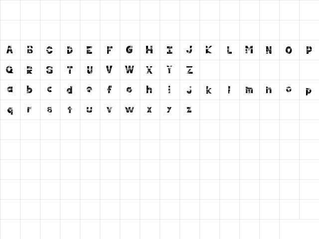 resilience Bold  glyph index