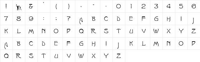 Swansea Regular  glyph index