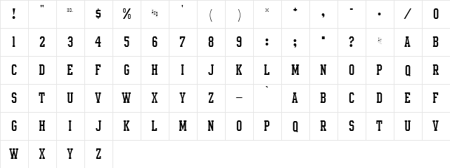Intramural Light JL Regular  glyph index