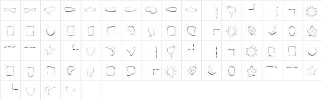 Fontesque OrnamentsFine  glyph index