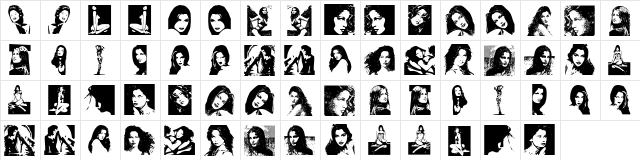 LaetitiaBats1 Regular  glyph index