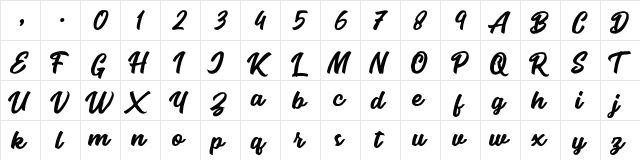 Seact Rough Regular  glyph index