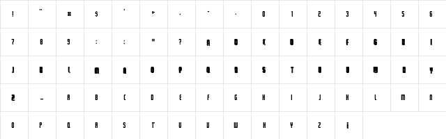 Letra Libre Regular  glyph index