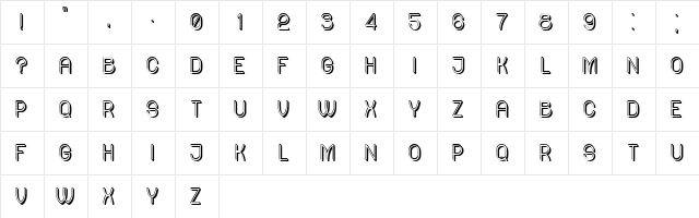Ready Regular  glyph index
