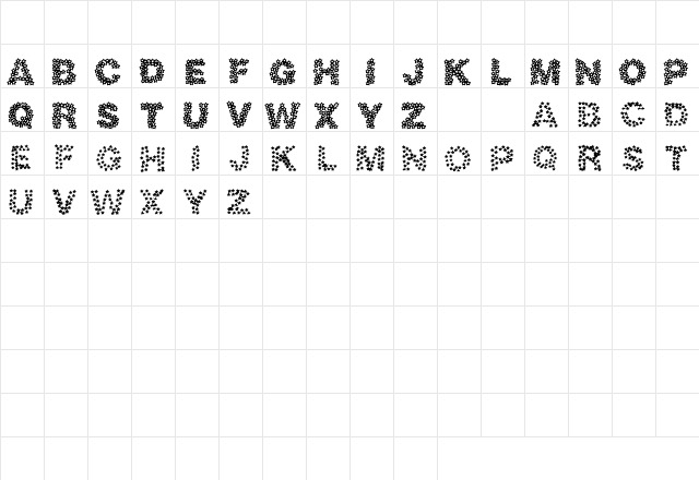 Twinkle Regular  glyph index