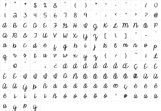 KG Makes You Stronger Regular  glyph index