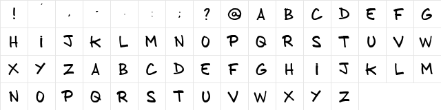 from brush to caps Regular  glyph index