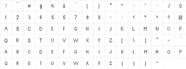 Even Hearted Regular  glyph index