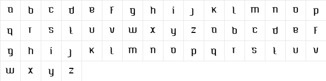 Caspian Sea Regular  glyph index