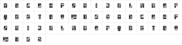 Calla Regular  glyph index