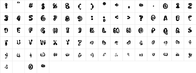 Noyes Regular  glyph index
