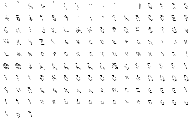 FZ BASIC 29 HOLLOW LEFTY Normal  glyph index