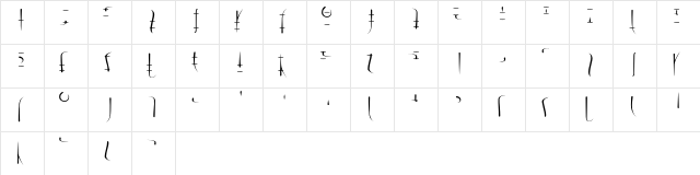 LSW Drachenklaue Drachenklaue-Samys-0.1  glyph index
