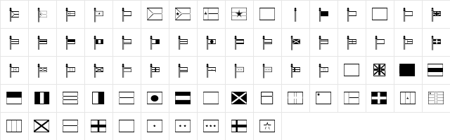 FZ DING 47 Normal  glyph index