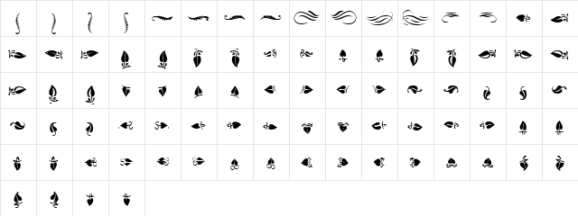 PT Ivy Normal  glyph index