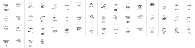 KR Bad Boyz Regular  glyph index