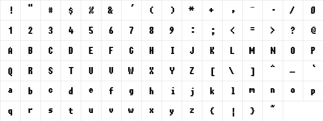 Charybdis Regular  glyph index