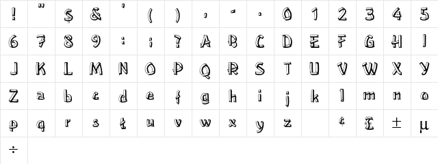 LowEa Regular  glyph index