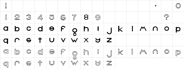 Warren 1  glyph index