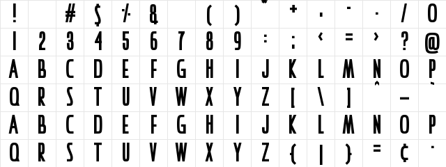 I Am Awake Regular  glyph index