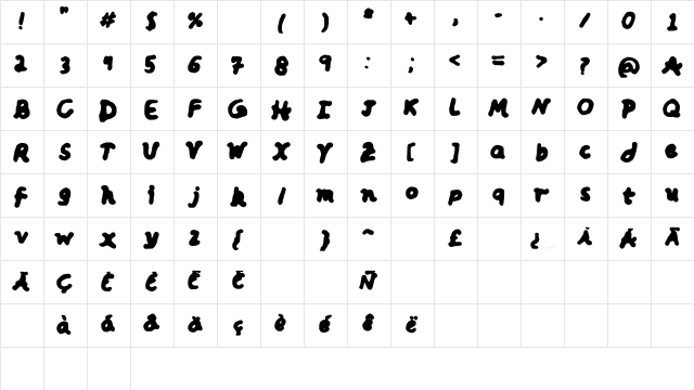 Big__Bold__and_Beautiful Bold__and_Beautiful  glyph index