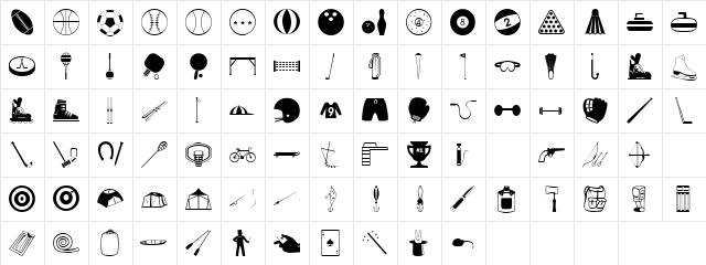 88 Regular  glyph index