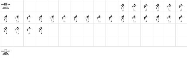 4YEOhalloween Regular  glyph index