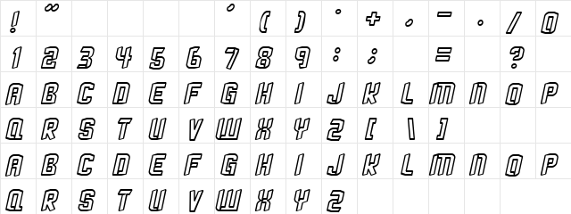 Mohabbath Regular  glyph index