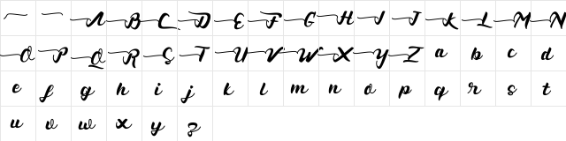 Valkyrian Regular  glyph index