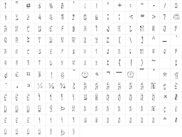 FZ UNIQUE 27 SPOTTED Normal  glyph index