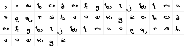 earthling. normal  glyph index