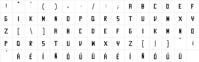 Just_a_Matter_of_Caps Regular  glyph index