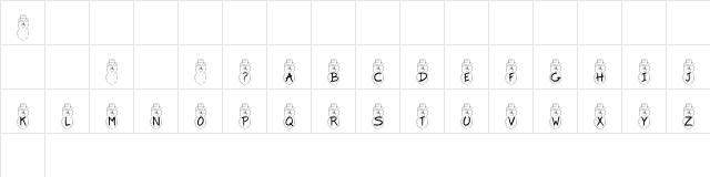 KR Irish Spudman Regular  glyph index