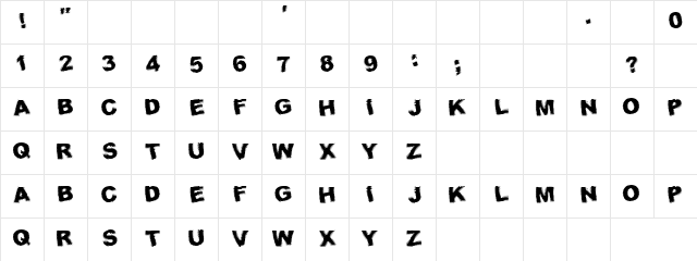 Fur Regular  glyph index