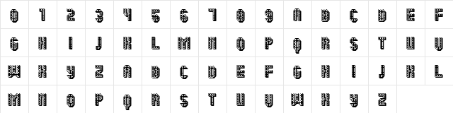Saldo Regular  glyph index