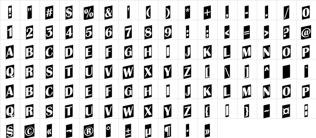 a_AlbionicTitulCmUp Regular  glyph index