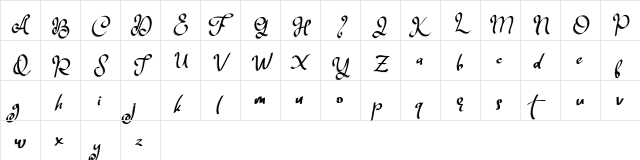 Zildjan FREE Regular  glyph index
