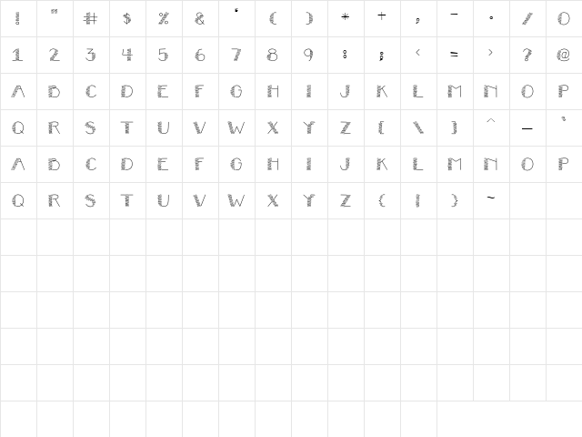 CK Stacks Regular  glyph index