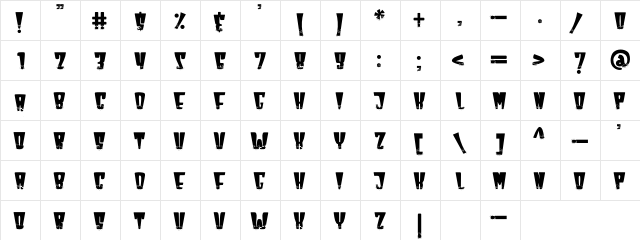 Break Flames Regular  glyph index