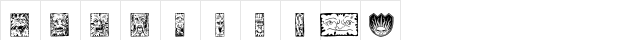 Mythago Wood Regular  glyph index