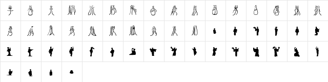 Raffine Symbol Regular  glyph index