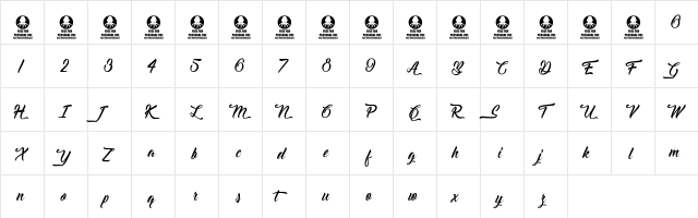 Delightful Regular  glyph index