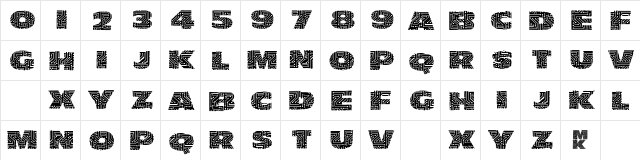 LeiterplattenSans Regular  glyph index