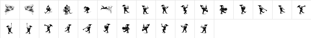 Gnomes Regular  glyph index