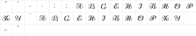 Tchekhonin2 Regular  glyph index