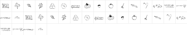 2Peas Fall Dingbats Regular  glyph index