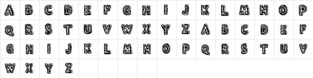 Flux Capacitor Regular  glyph index