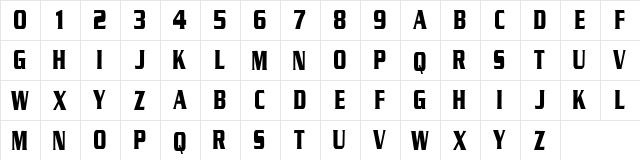 NHL Ottawa Alternate Regular  glyph index